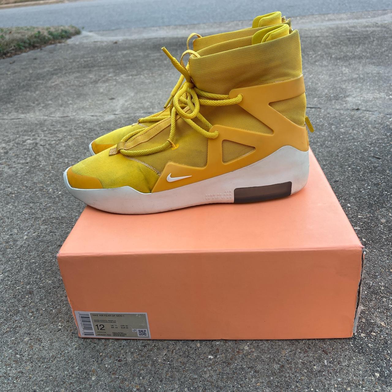 Fear of god outlet x nike yellow