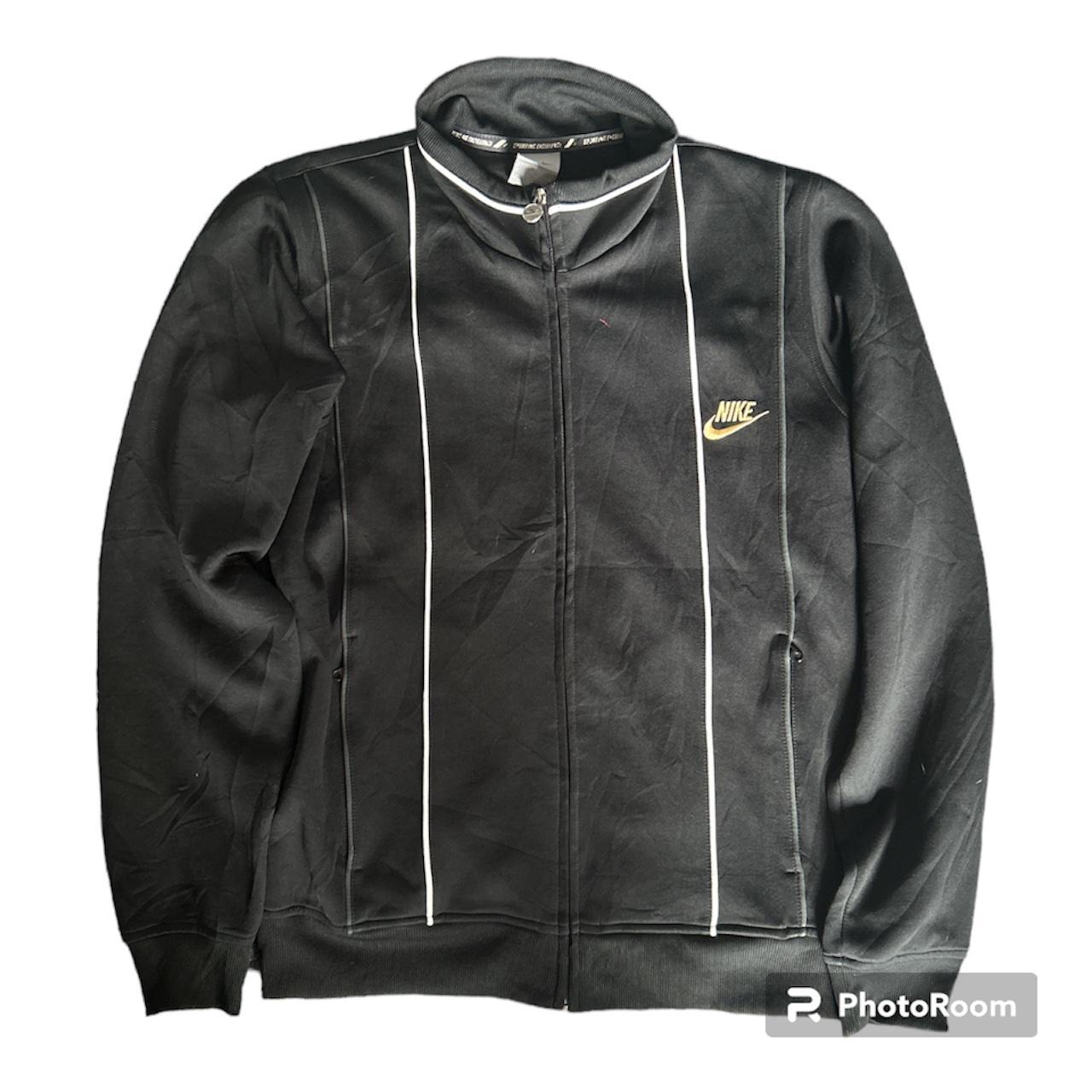 Black gold nike jacket best sale