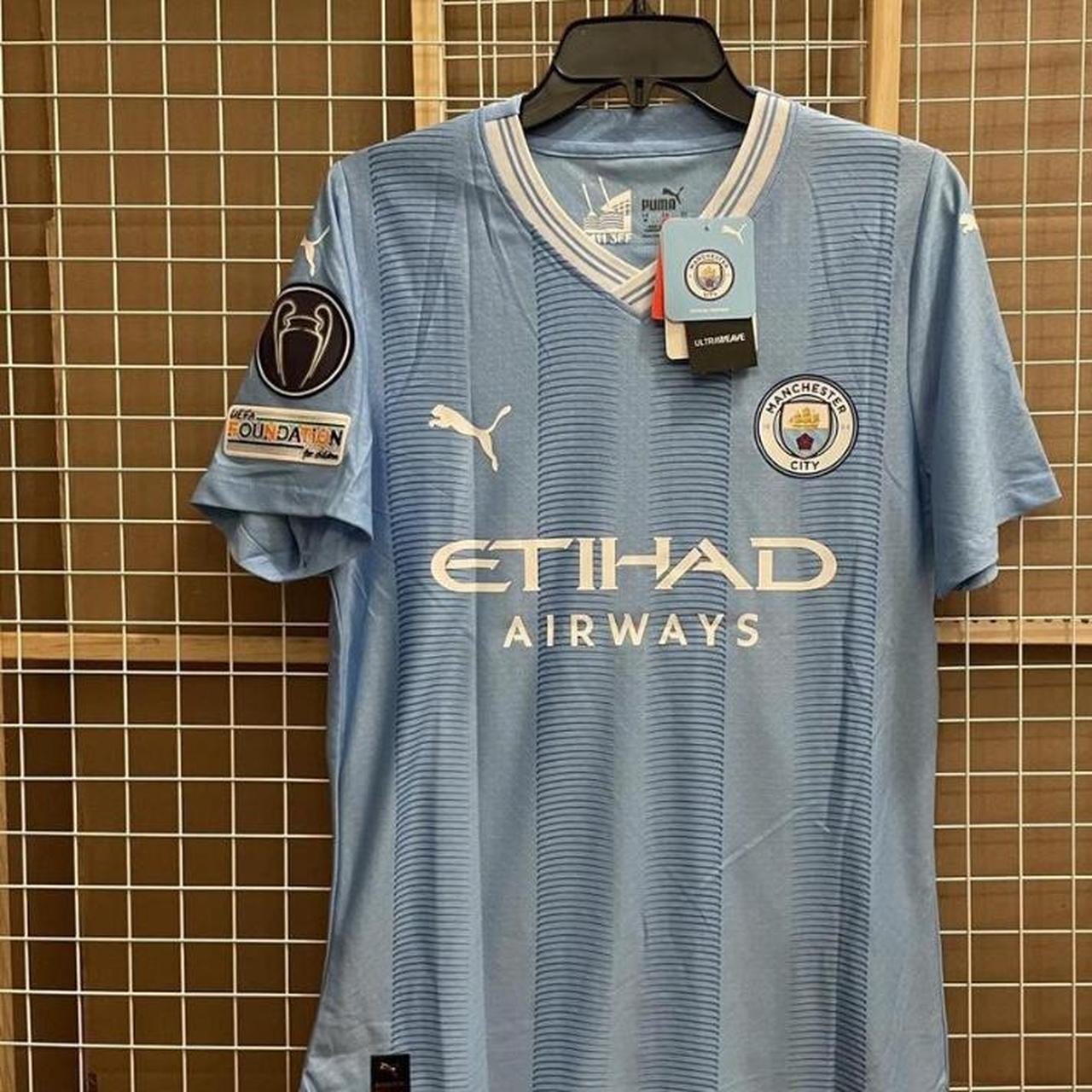 Manchester City 23/24 Home Jersey Haaland 9... - Depop