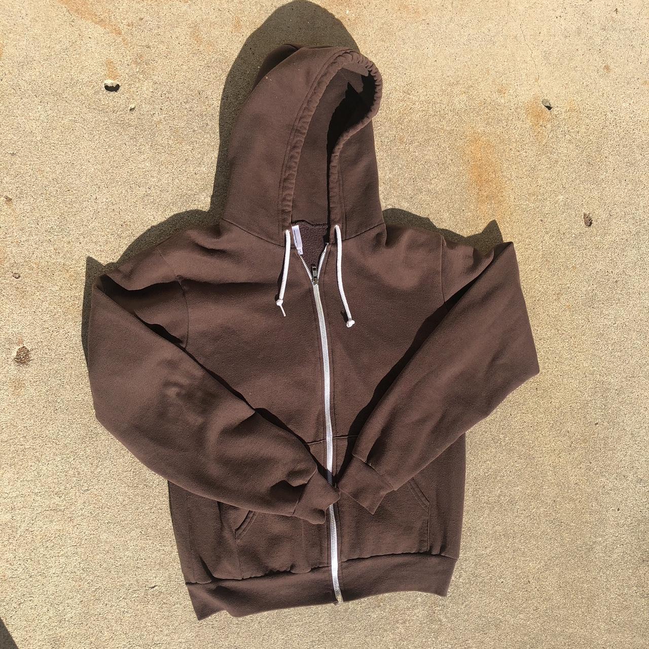 Brown zip up jacket - Depop