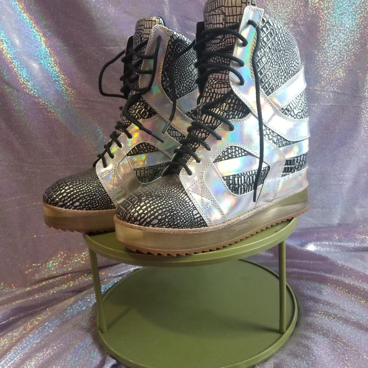 Jeffrey Campbell Rodman CP space sneaker heels Size. Depop