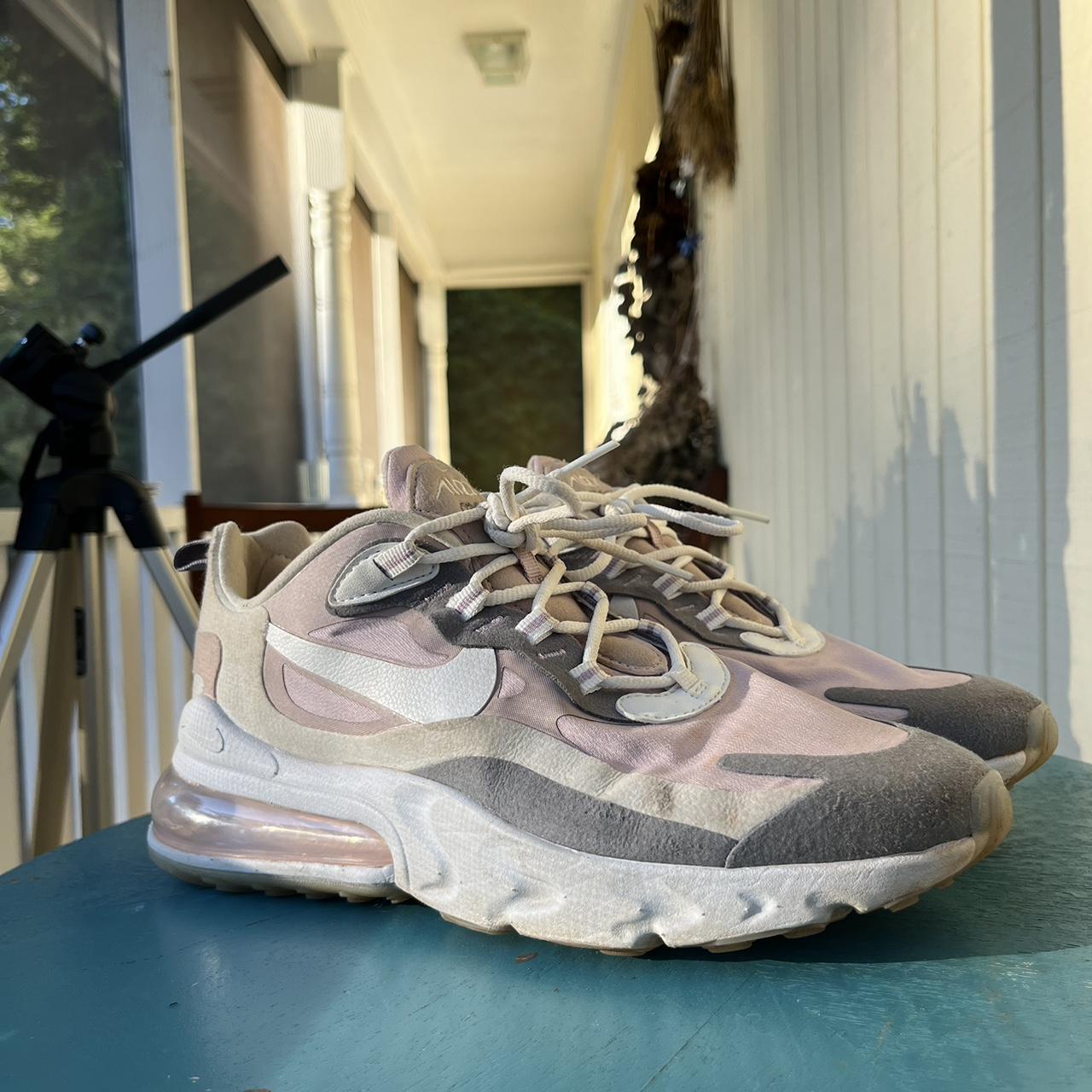 NIKE AIR MAX 270 React Sneakers in Plum Chalk Depop