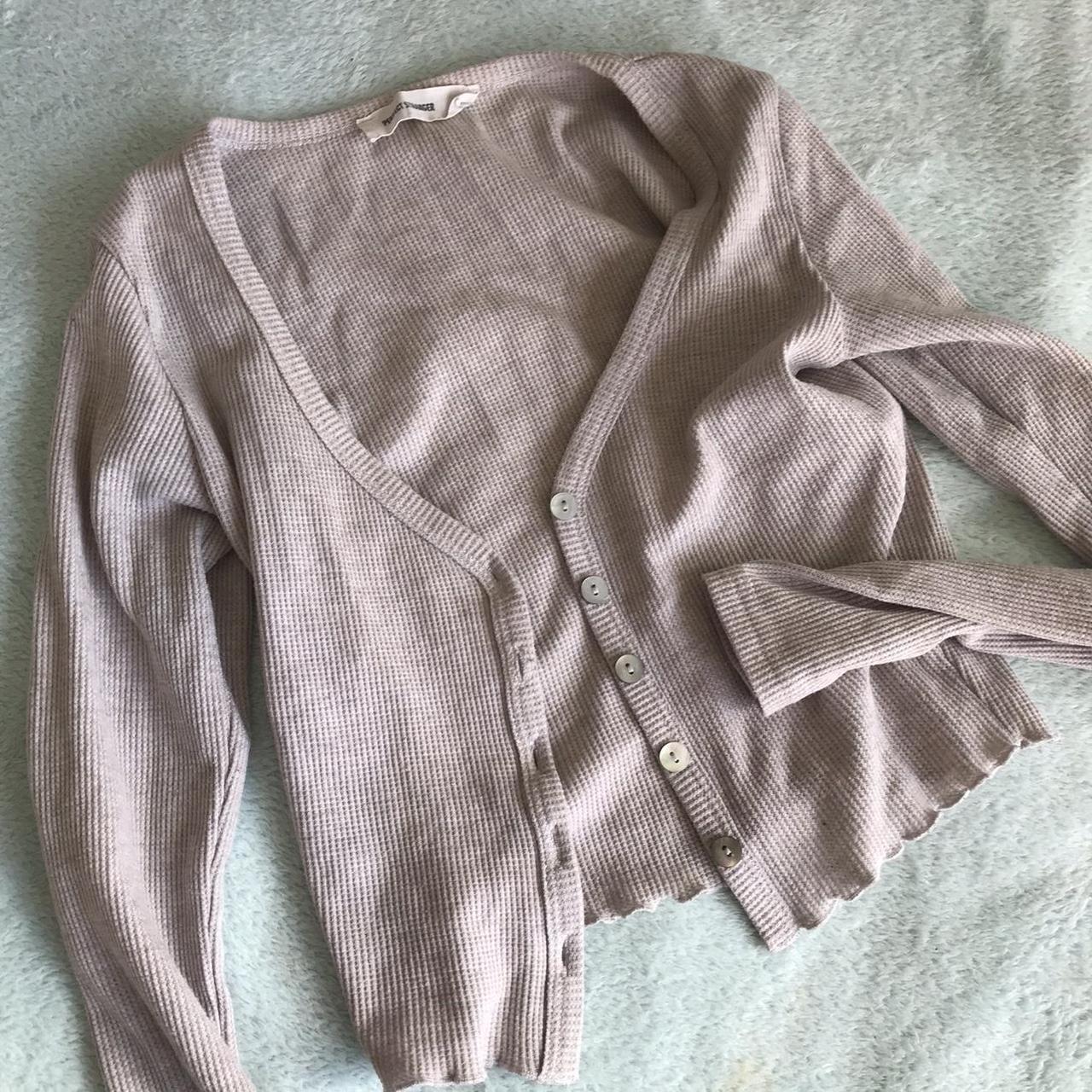 Small Brown Cardigan Button Up Perfect... - Depop
