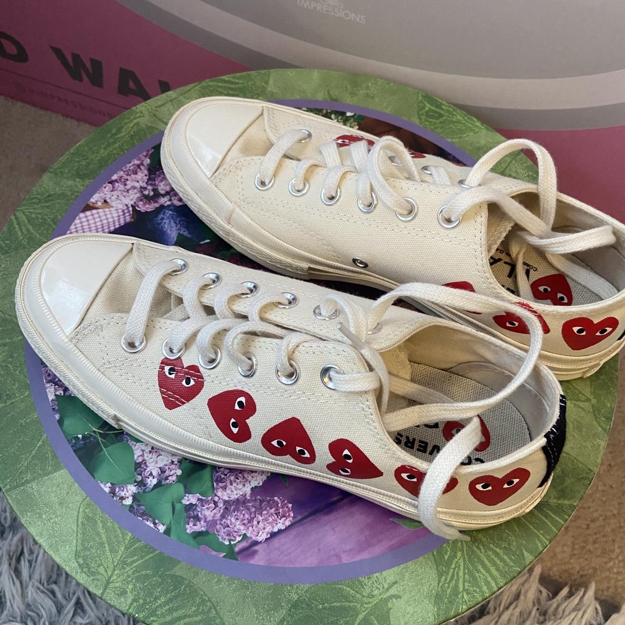 Comme des garçons converse shoes - Depop