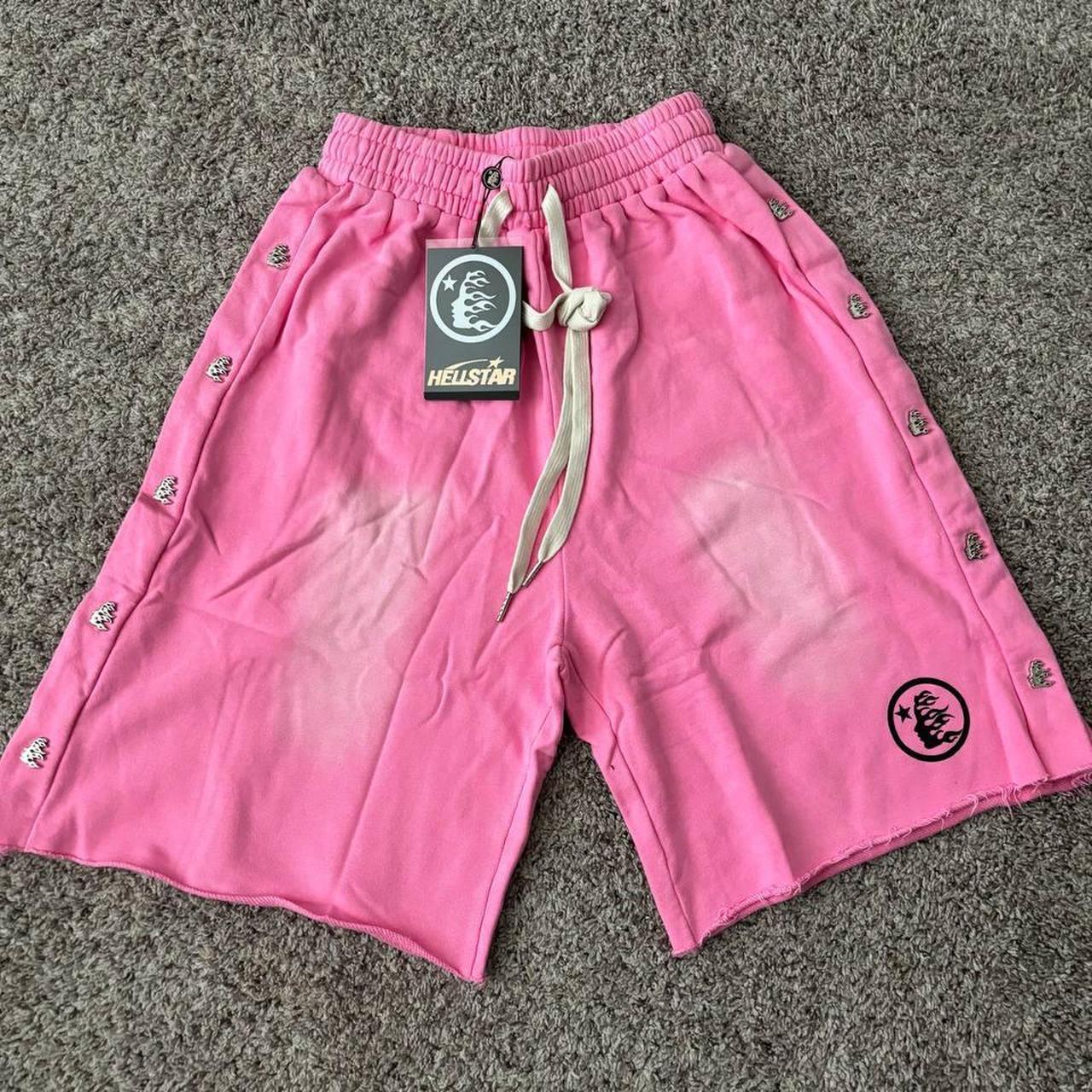 Hellstar Pink Snap Shorts I Ship All Orders In 24 - Depop