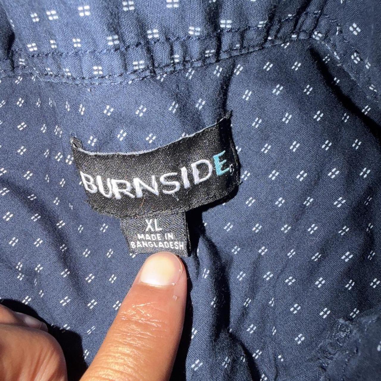 Burnside men's navy and blue t-shirt