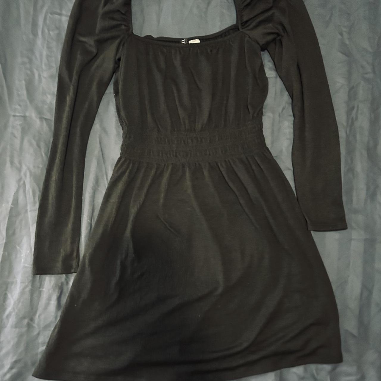 super cute H&M black long sleeve mini dress size... Depop