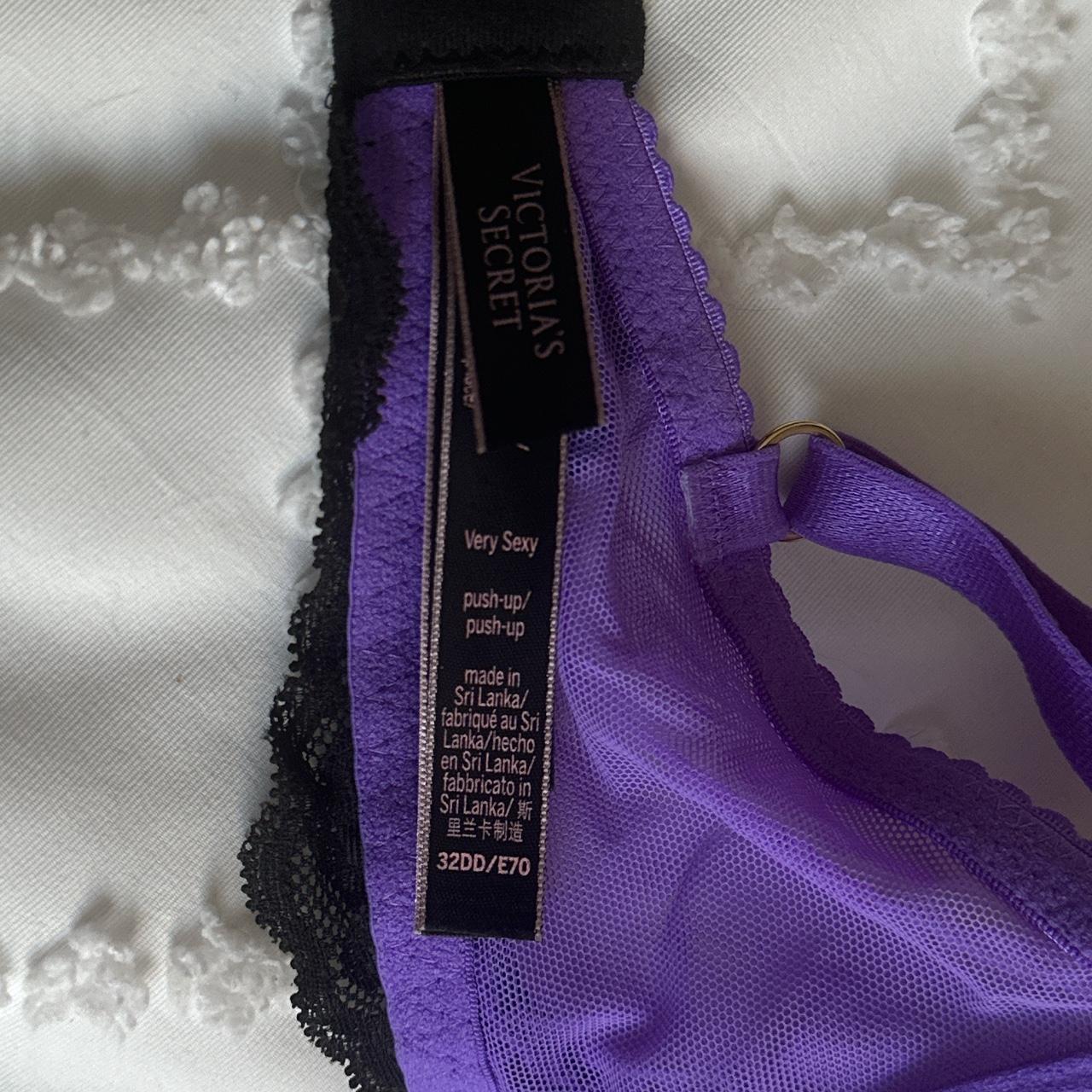 Victoria's Secret Purple Lace Very Sexy Push-Up Bra - Depop