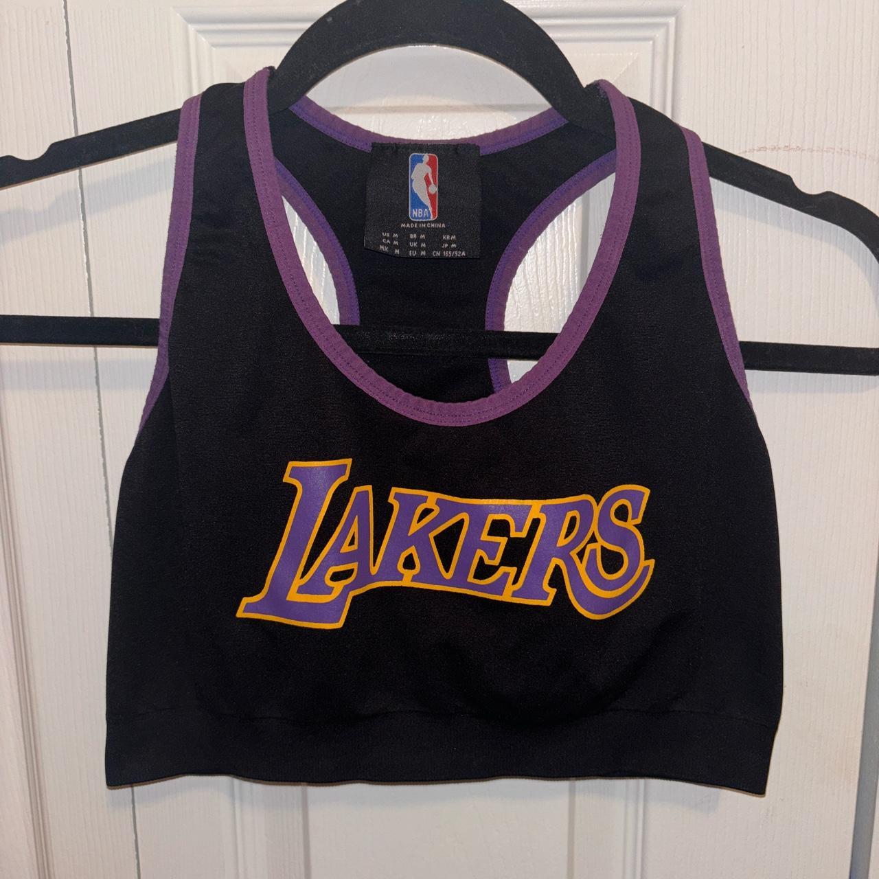 NBA LA Lakers Size M sports bra/bra top. Supportive... - Depop