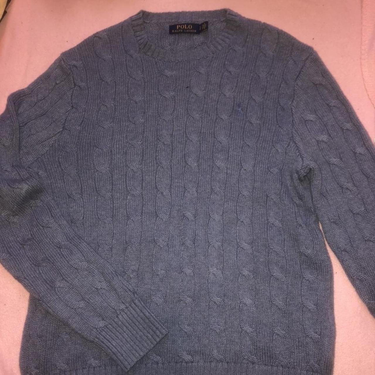 Soft blue Ralph Lauren jumper Size small mens SEND... - Depop