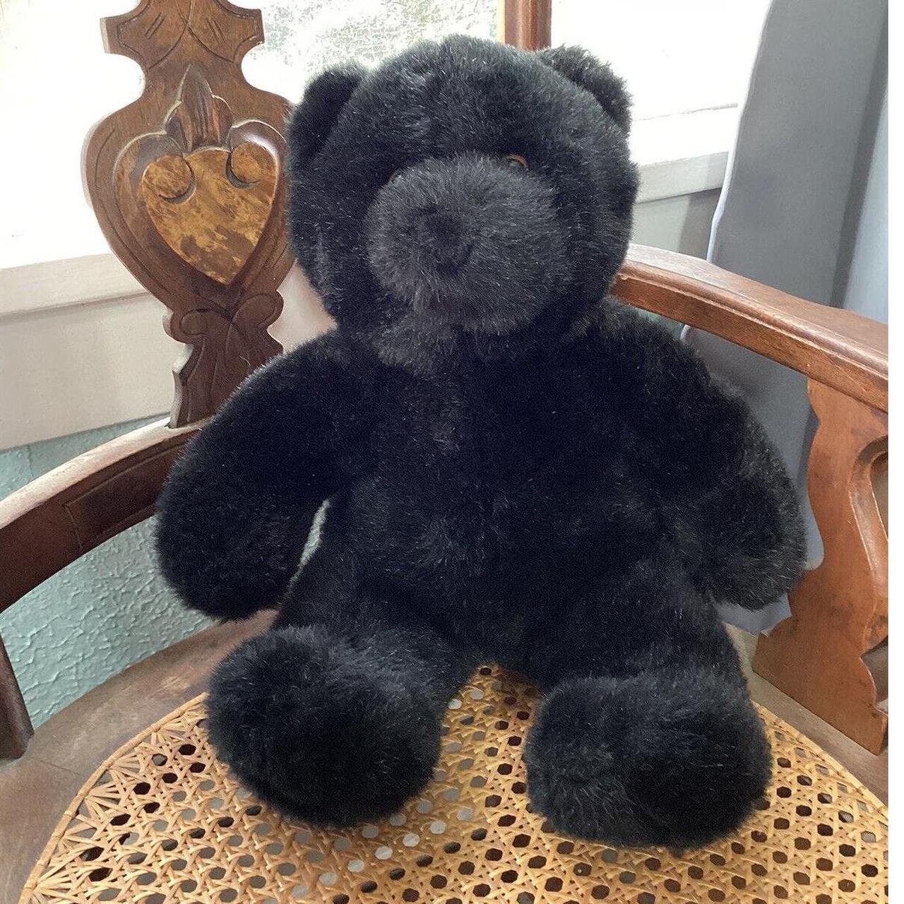 Build A Bear Black Teddy Bear Plush Vintage