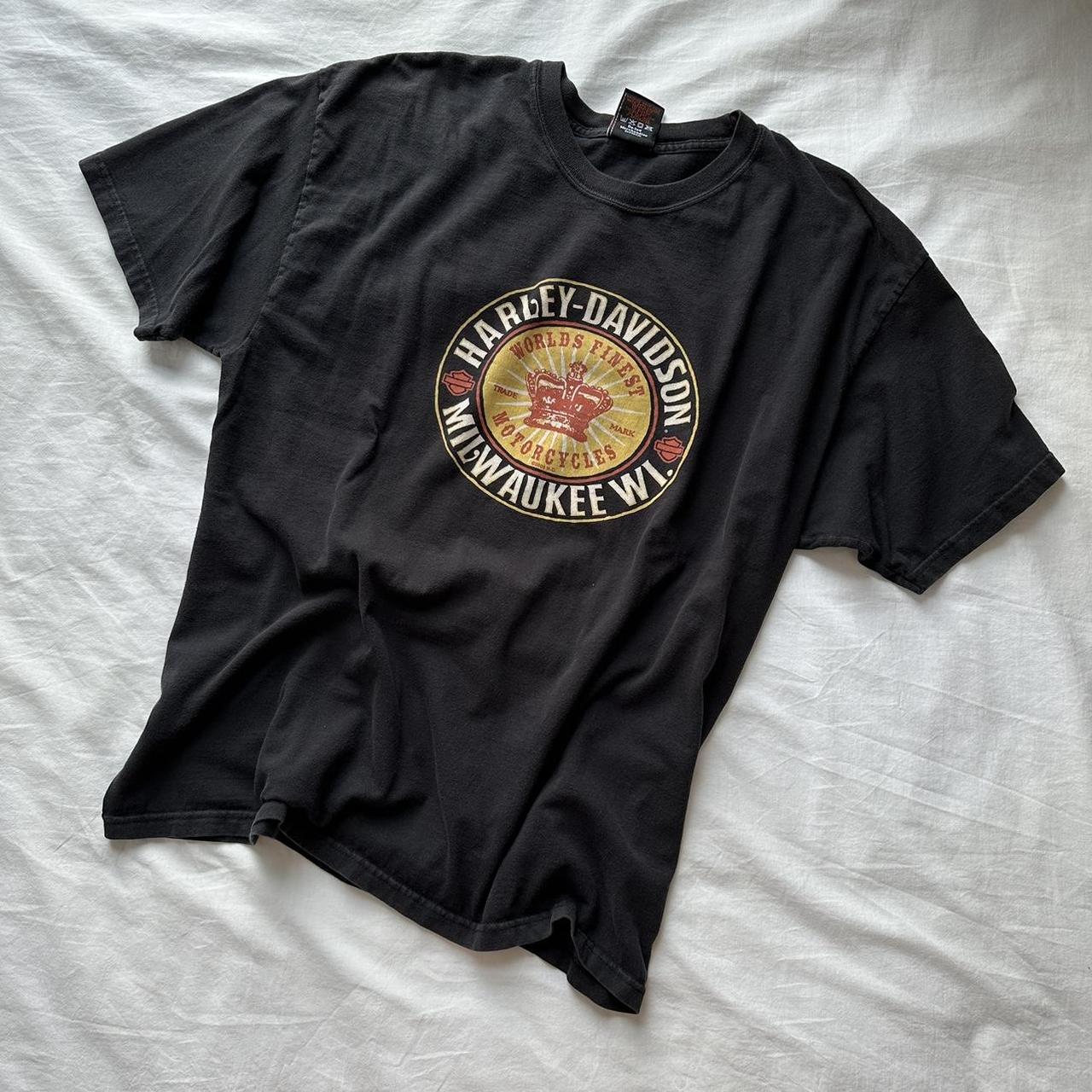 Harley Davidson black “beartooth” tee #depopfamous... - Depop