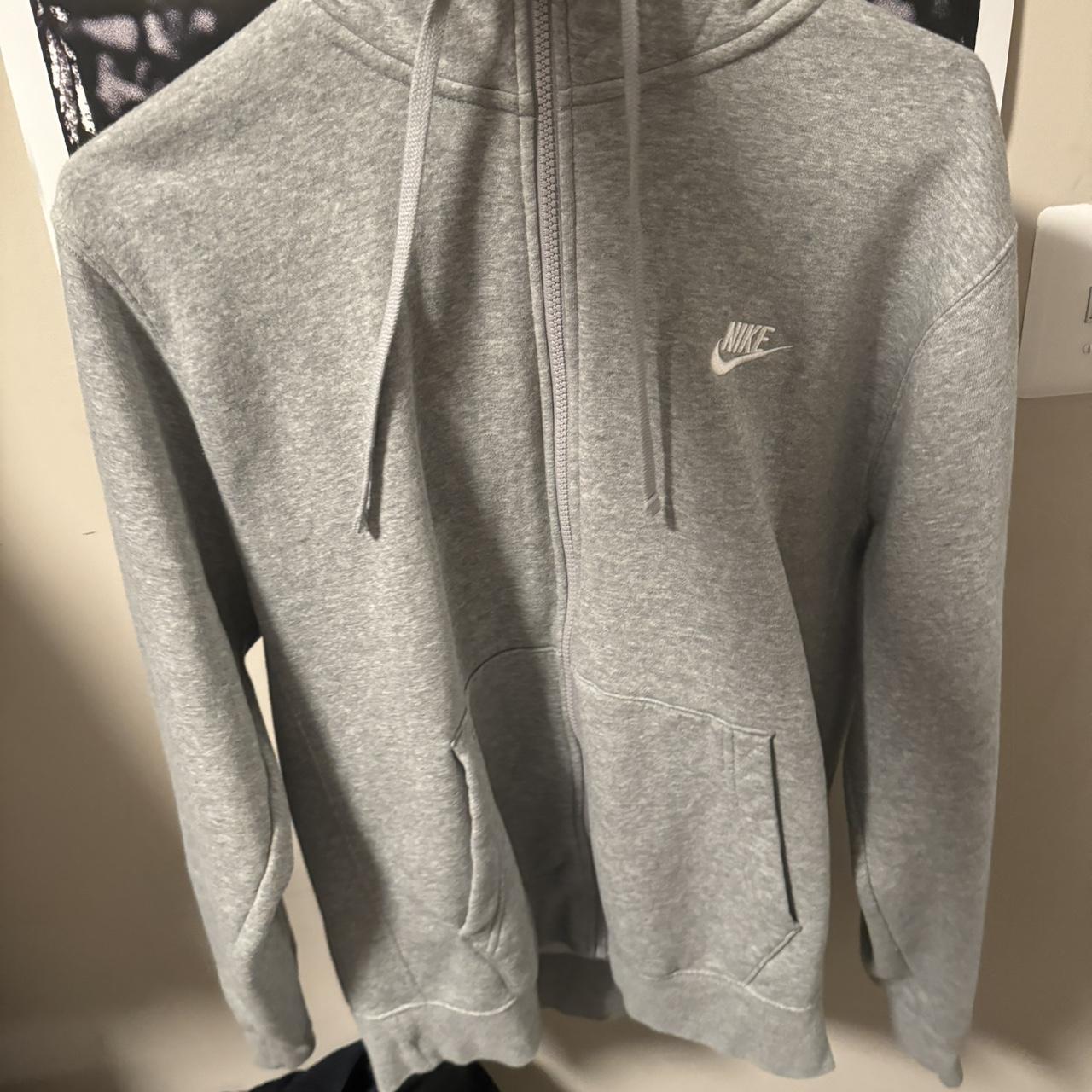 nike zip up grey