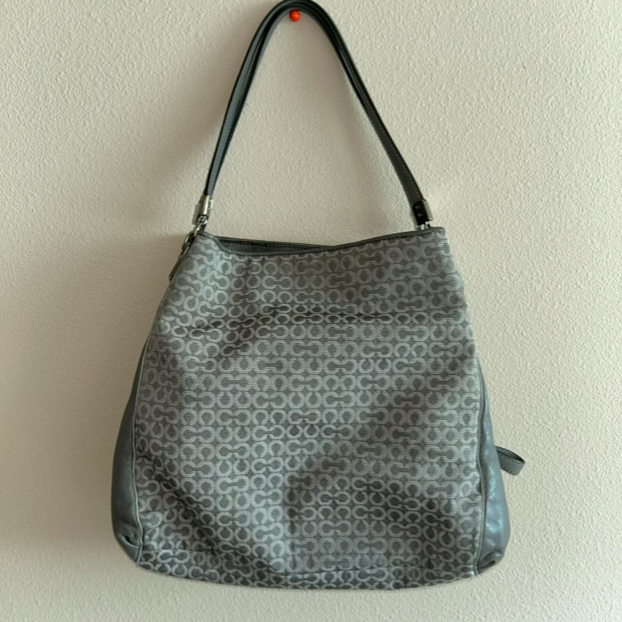 Coach bag bought in the 2000s grey cute 2000s Depop