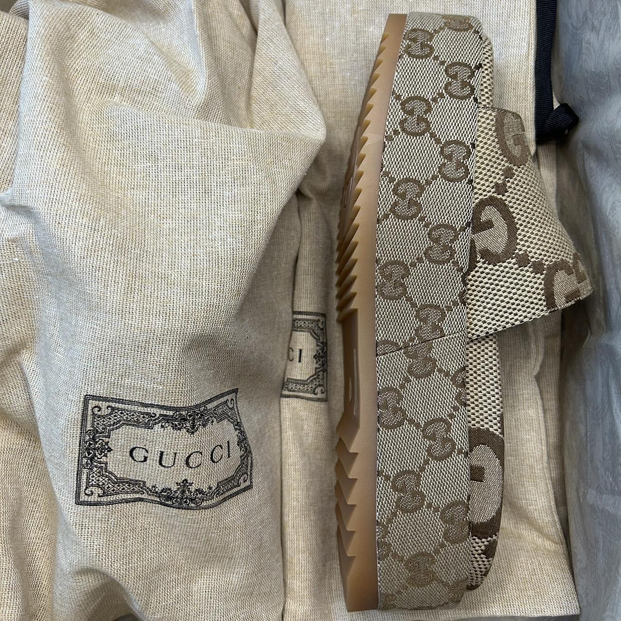 denim gucci platforms