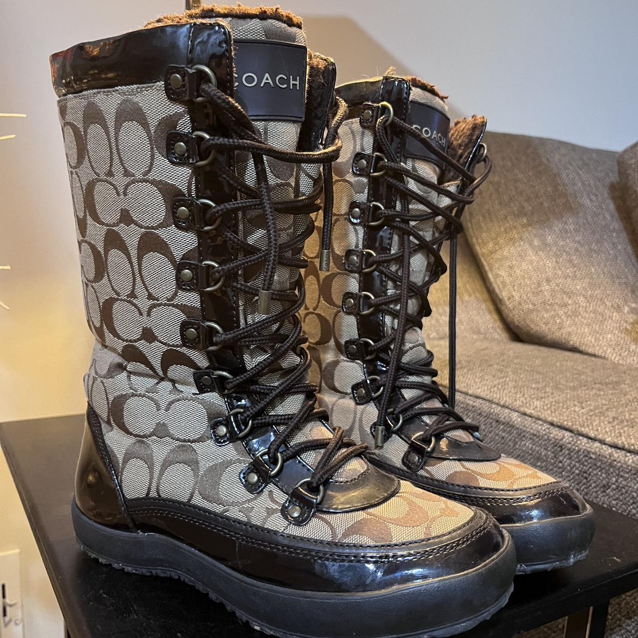 Coach snow clearance boots on sale