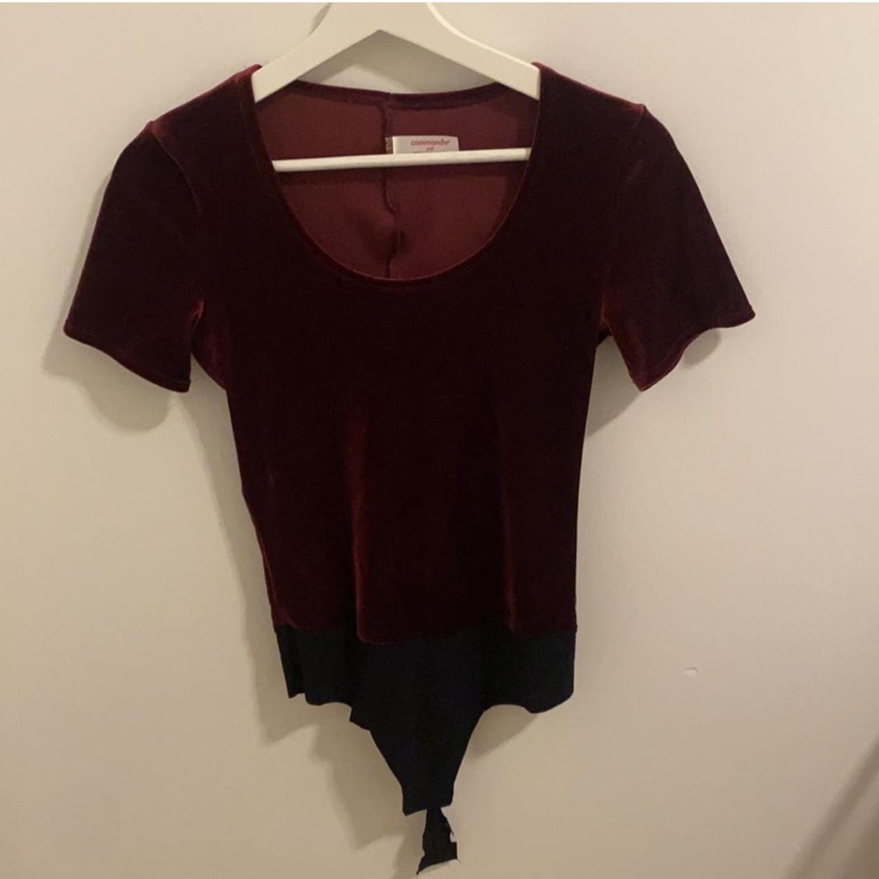 Commando Red Velvet Bodysuit- Size S Great for the - Depop