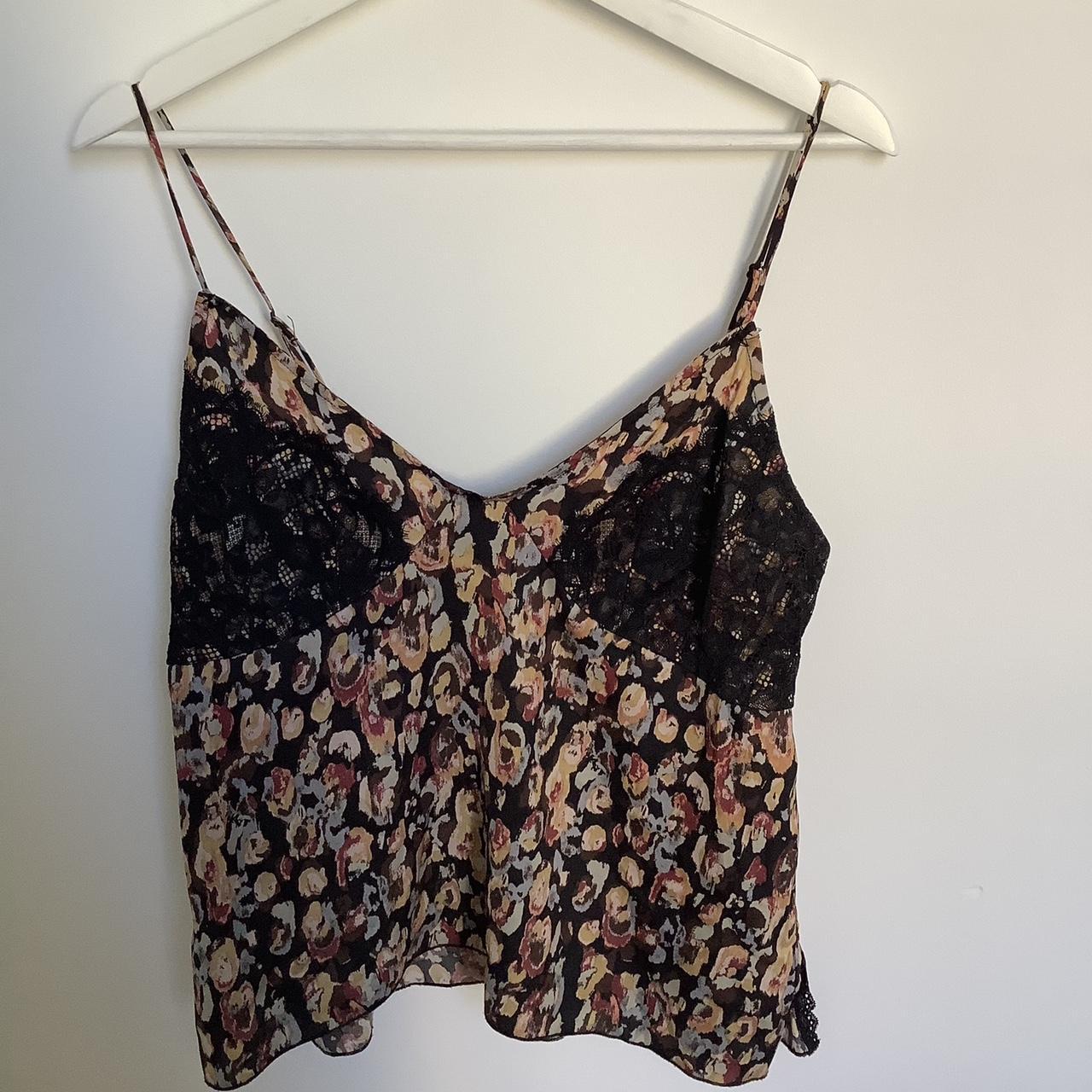 Free people lace cami- size M Great condition, lace... - Depop