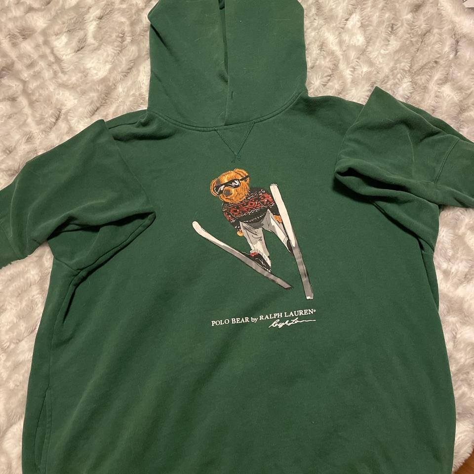 Polo bear hoodie discount green