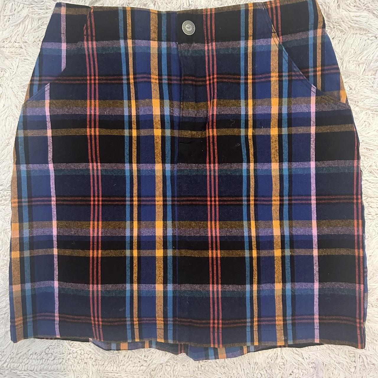 Depop Plaid Skirt Hollister Red Plaid Wool Mini Skirt From
