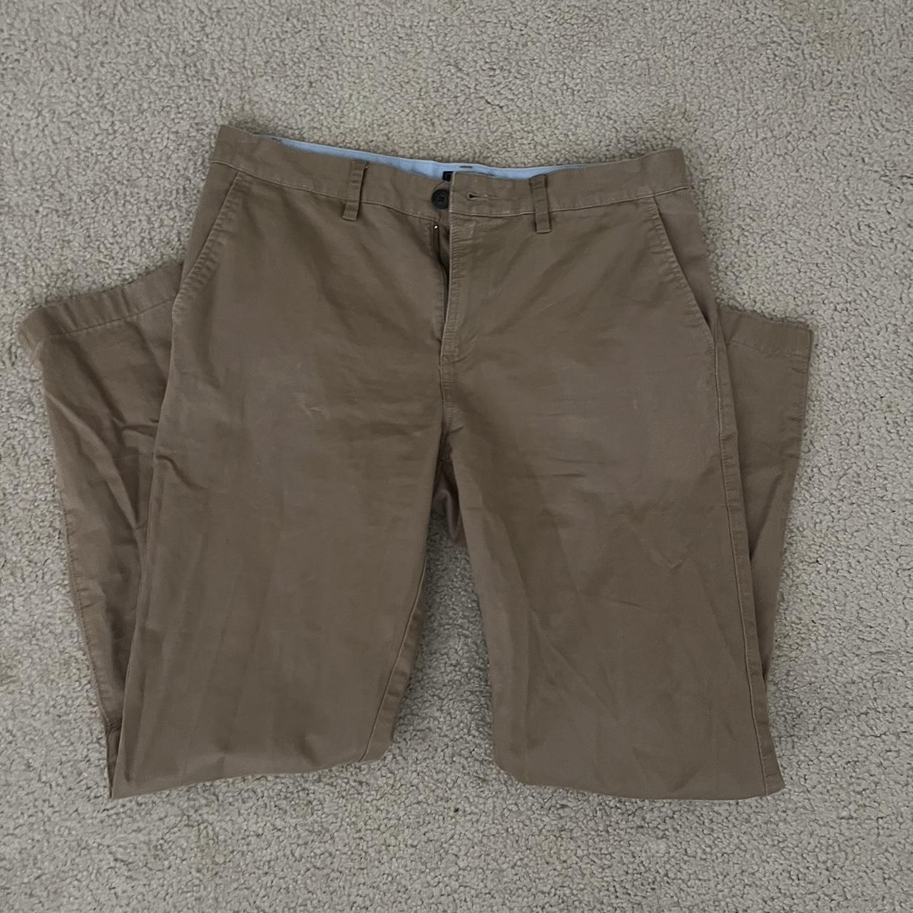 men’s work pants (khakis) size 33’ used but kept in... - Depop