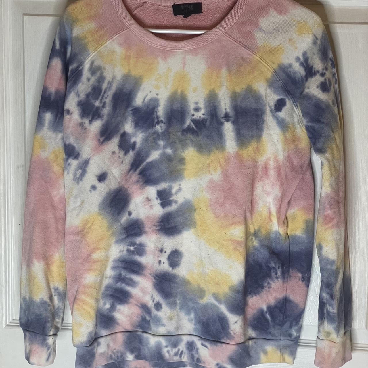 Modern canvas tie online dye sweatshirt