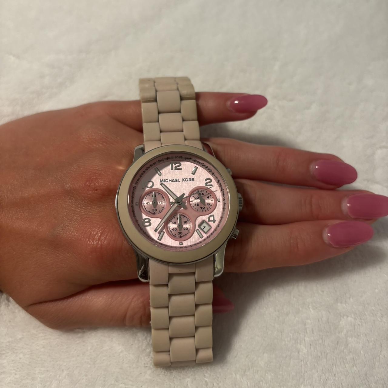 Michael kors watch pink best sale