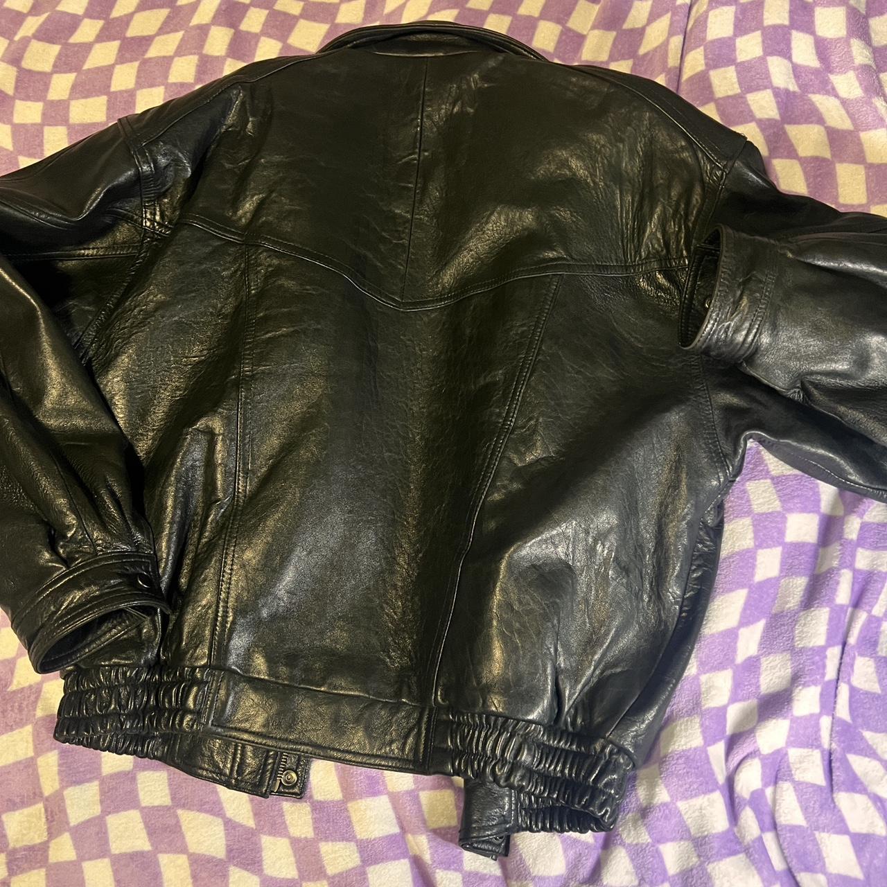 Midway leather jacket - Depop