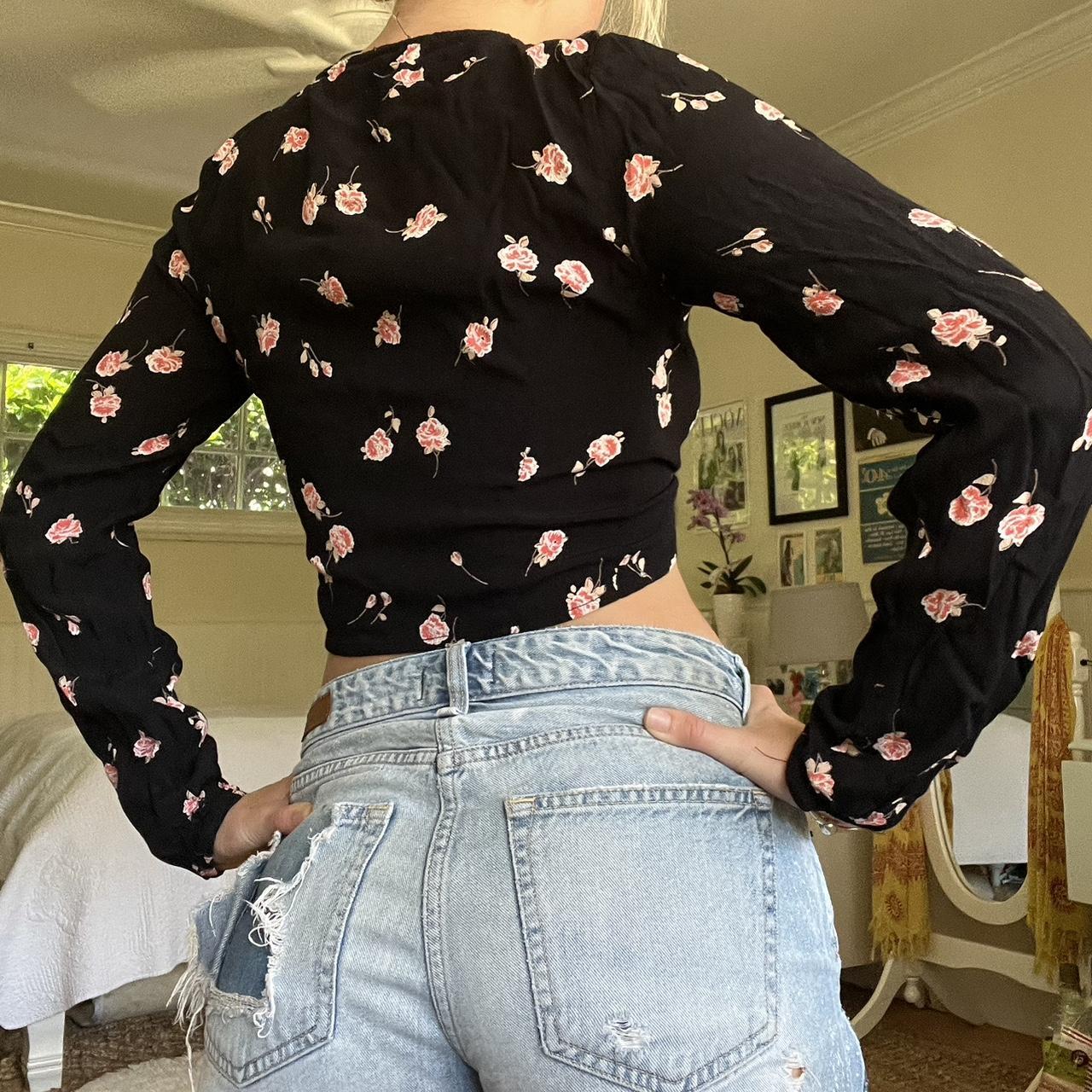 cutest brandy wrap top🩷🤍🖤can be tied multiple... Depop