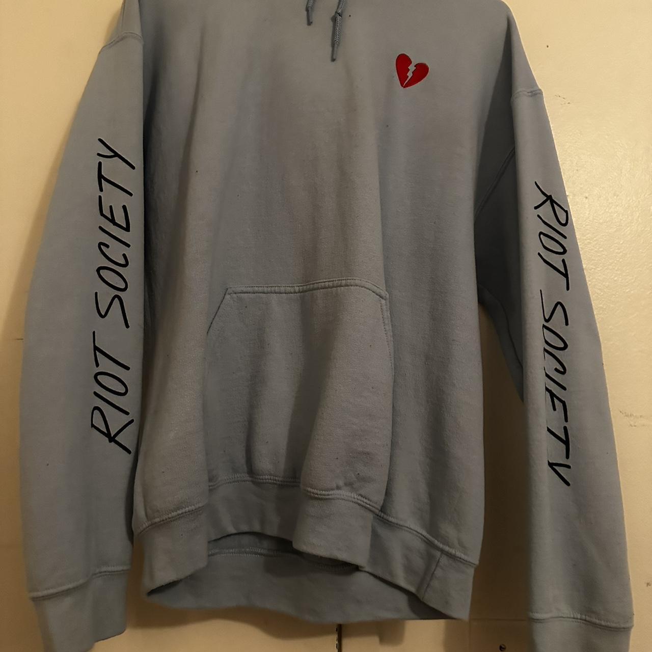 Riot society outlet hoodie blue