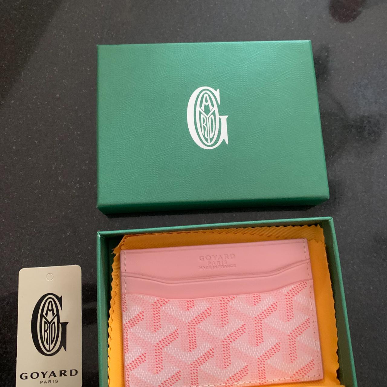 Pink Goyard Card Holder Depop