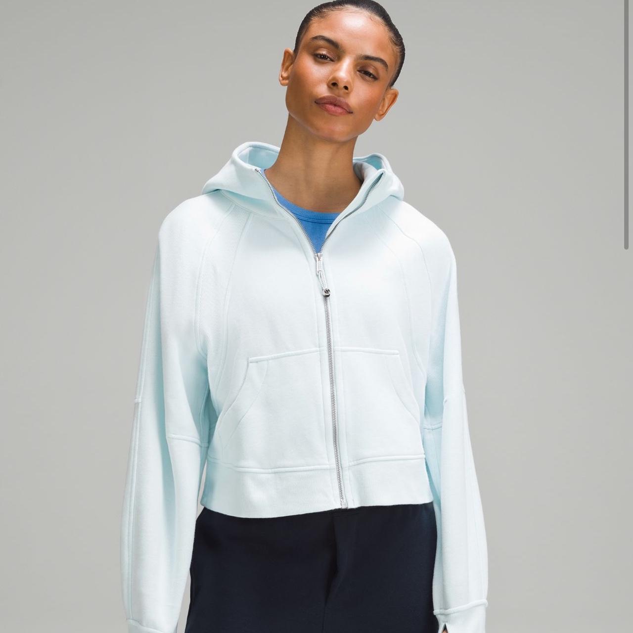 Lululemon scuba oversized full zip hoodie in sheer - Depop