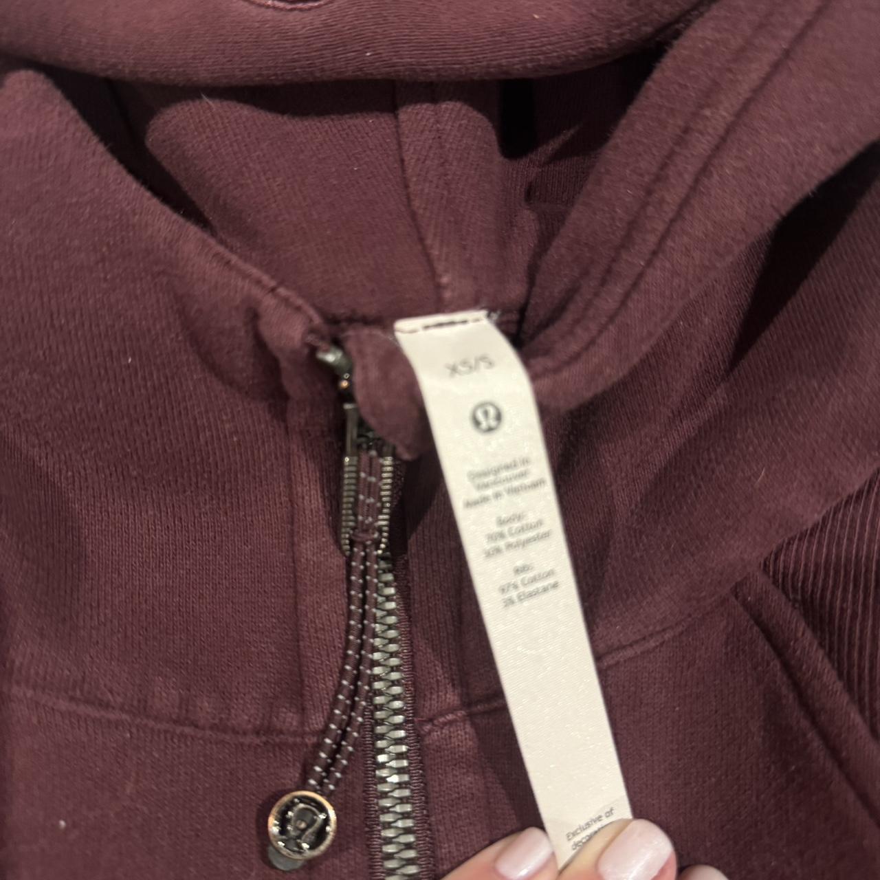 Lululemon Oversized Scuba Full Zip store XS/S Cassis