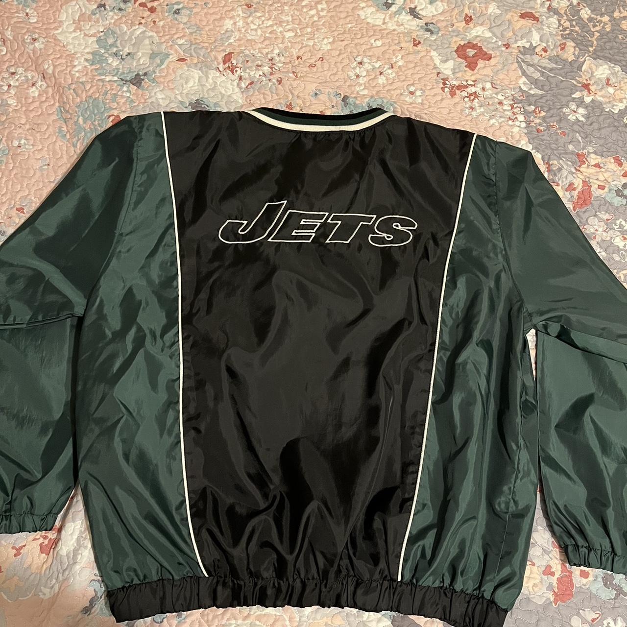 Jets Windbreaker Crewneck XL Extremely small hole as... Depop