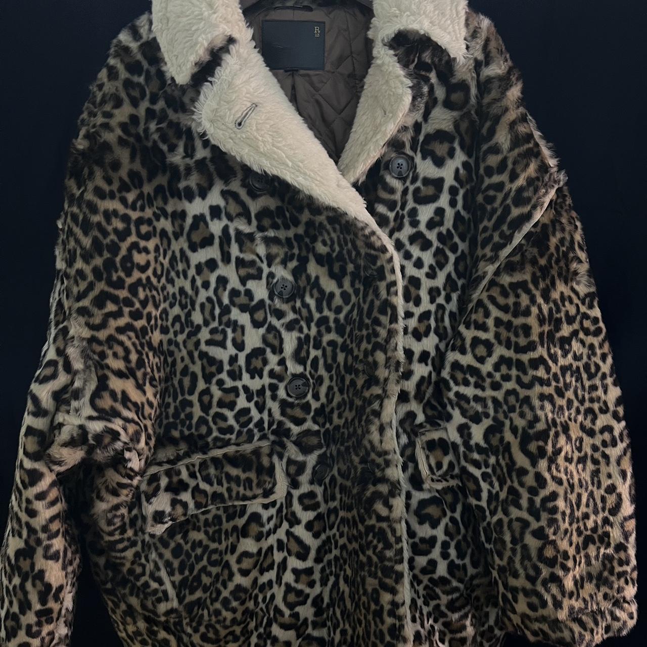 Brand new R13 leopard coat The label cut please Depop