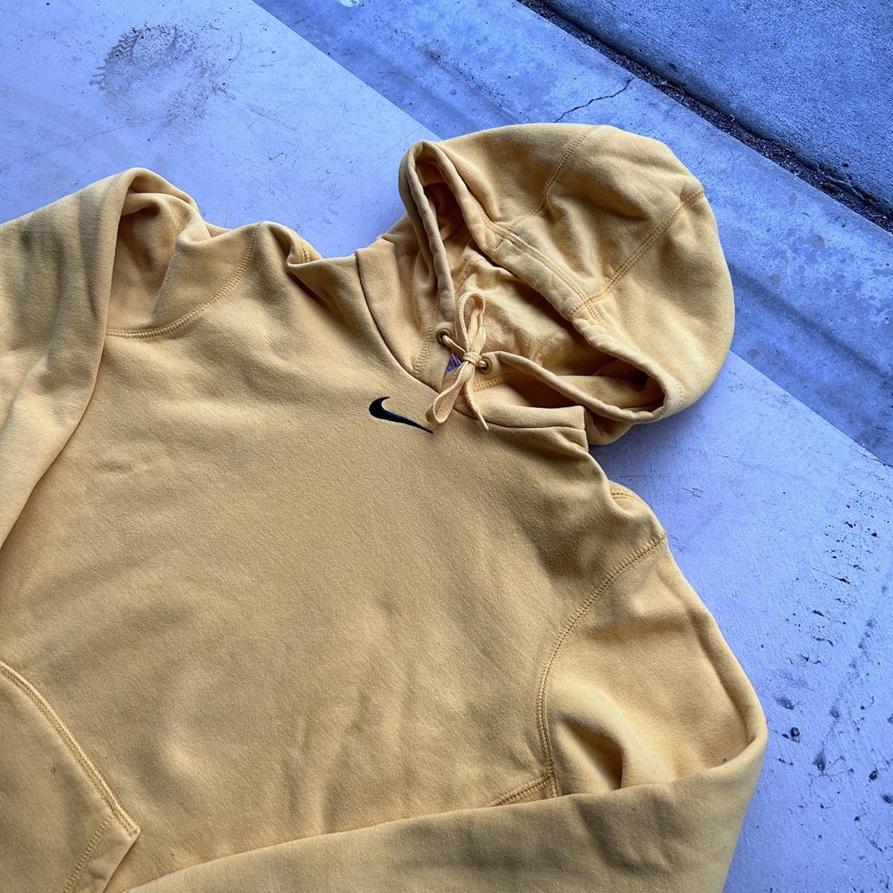 Nike swoosh hoodie beige hot sale