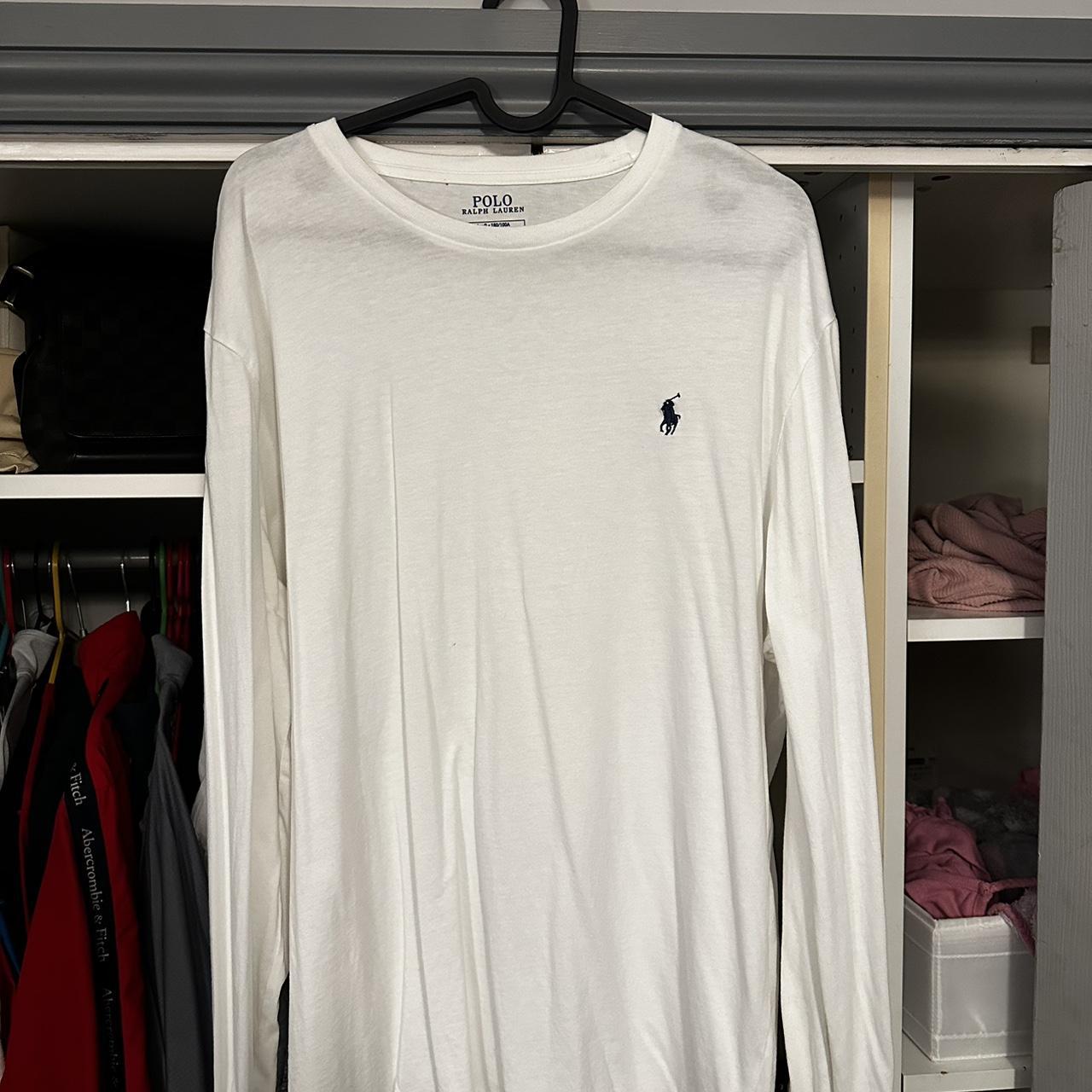 White Ralph Lauren long sleeve t shirt - Depop