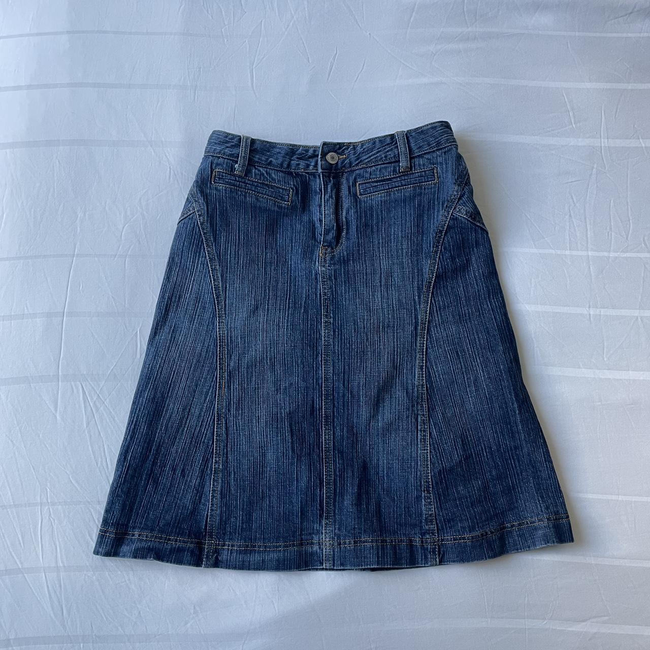 Brandy Melville Midi Denim Skirt Pick Depop