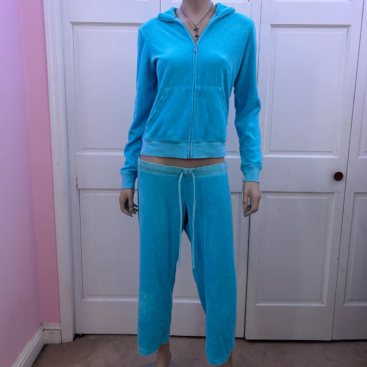 Juicy couture cheap light blue tracksuit