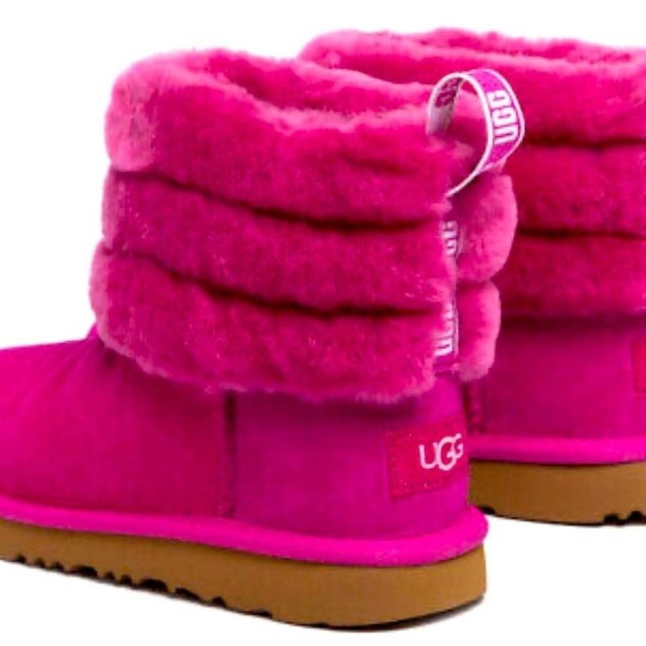 Classic mini fluff hot sale quilted boot ugg pink