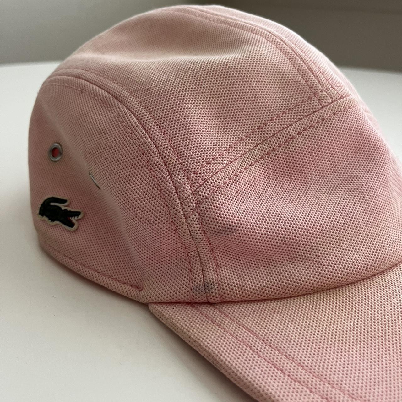 Pink lacoste hat best sale