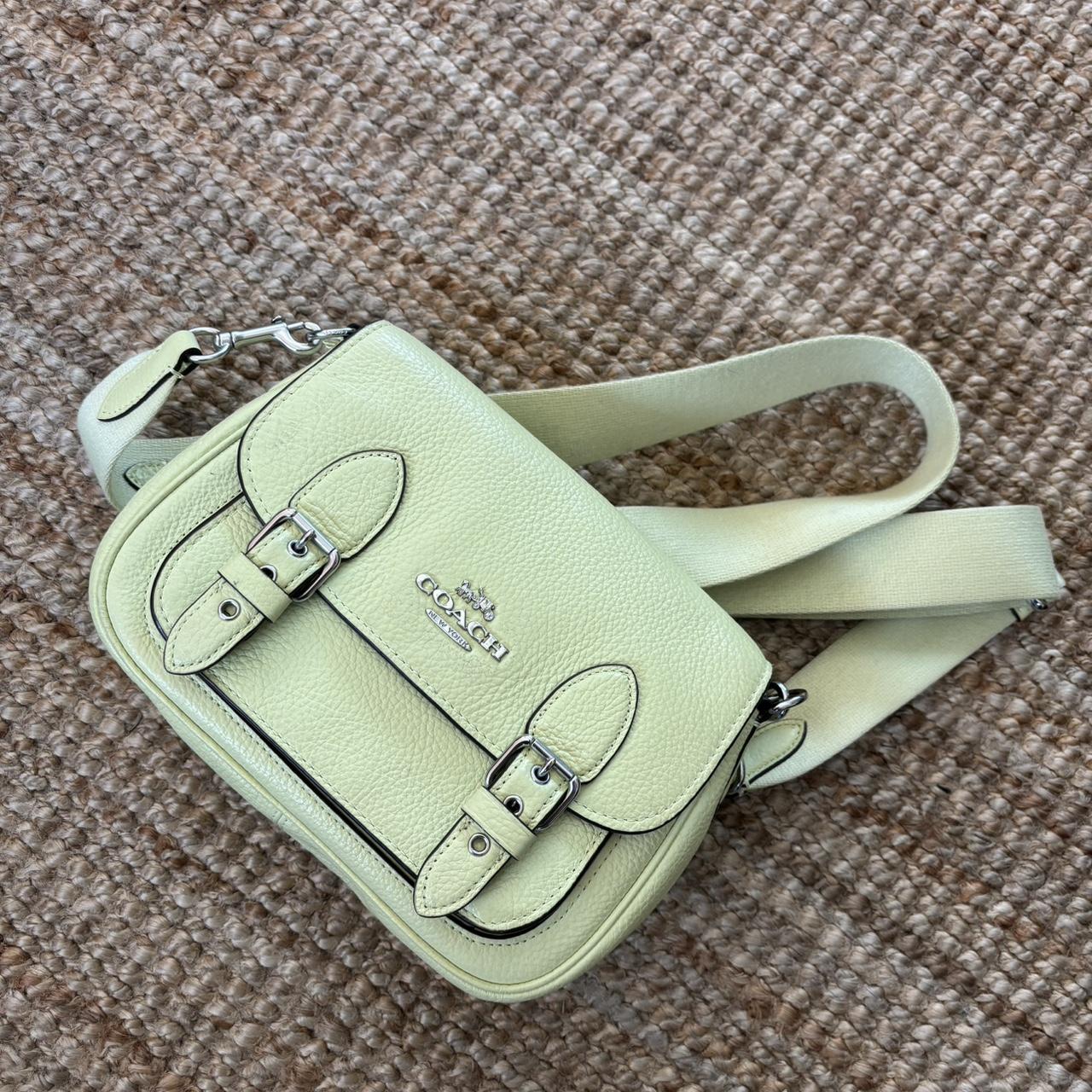 Green coach purse excellent condition Depop