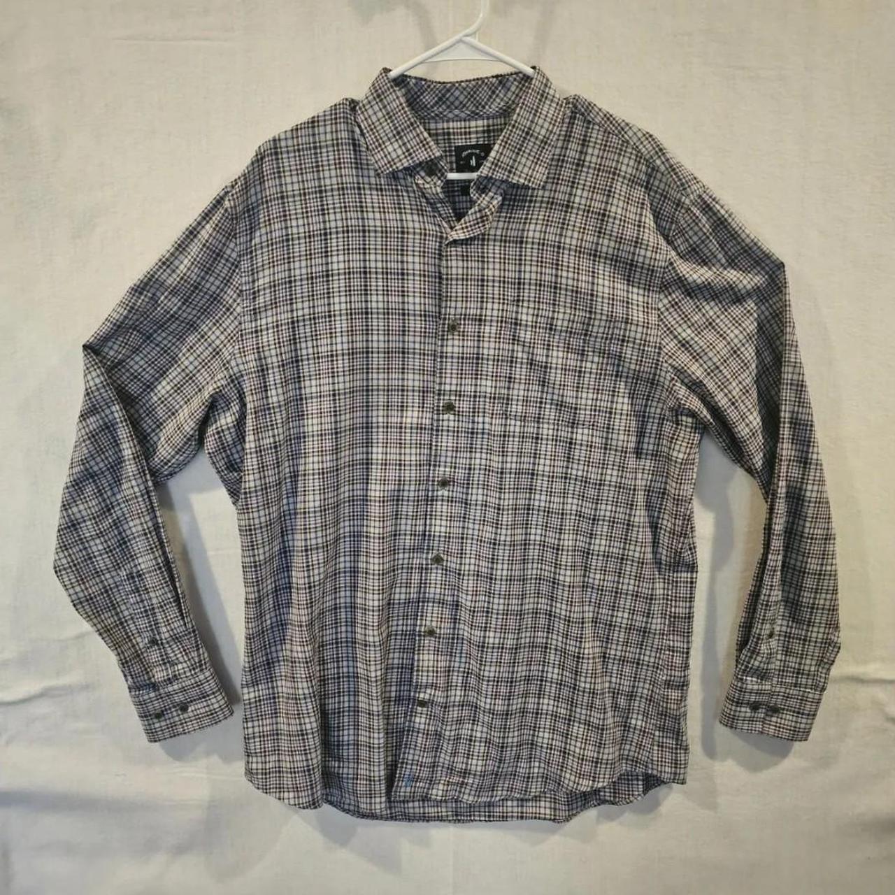 Johnnie-O top shelf men's long sleeve button down... - Depop