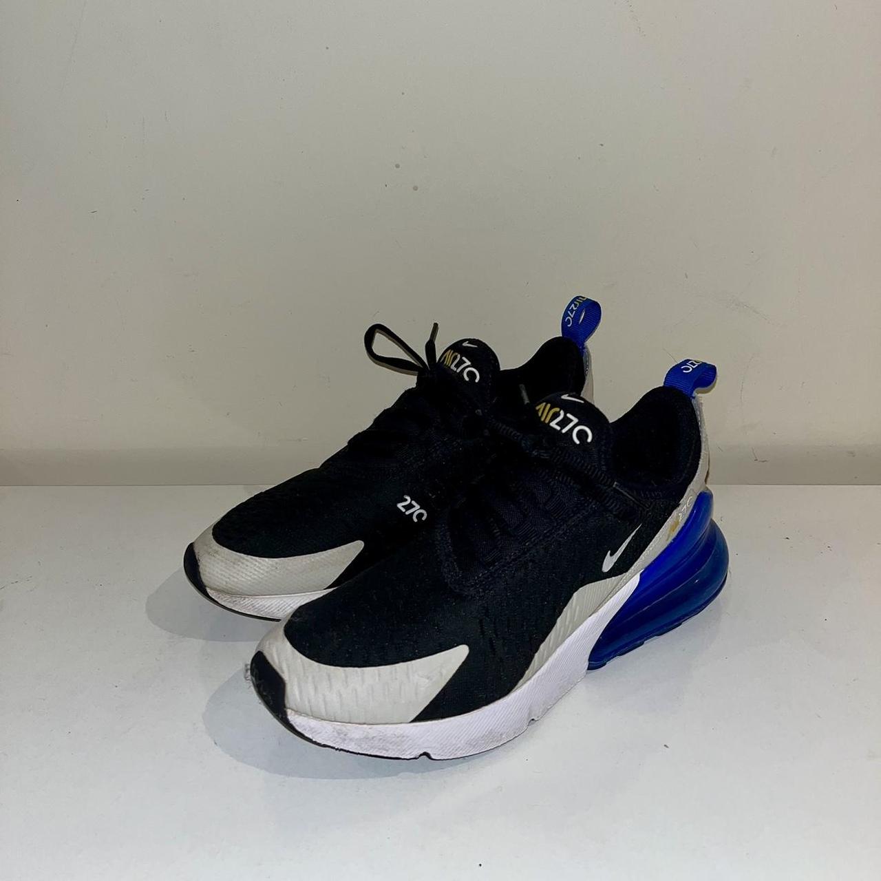 Nike 270s black and blue best sale