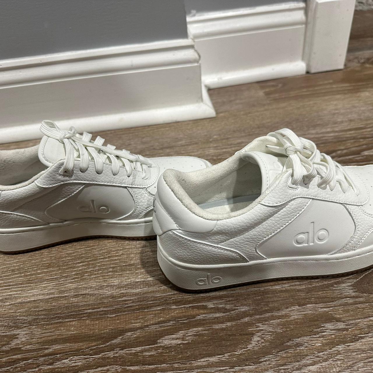 Alo Yoga white sneakers woman's 8.5 men's 7 this | Depop