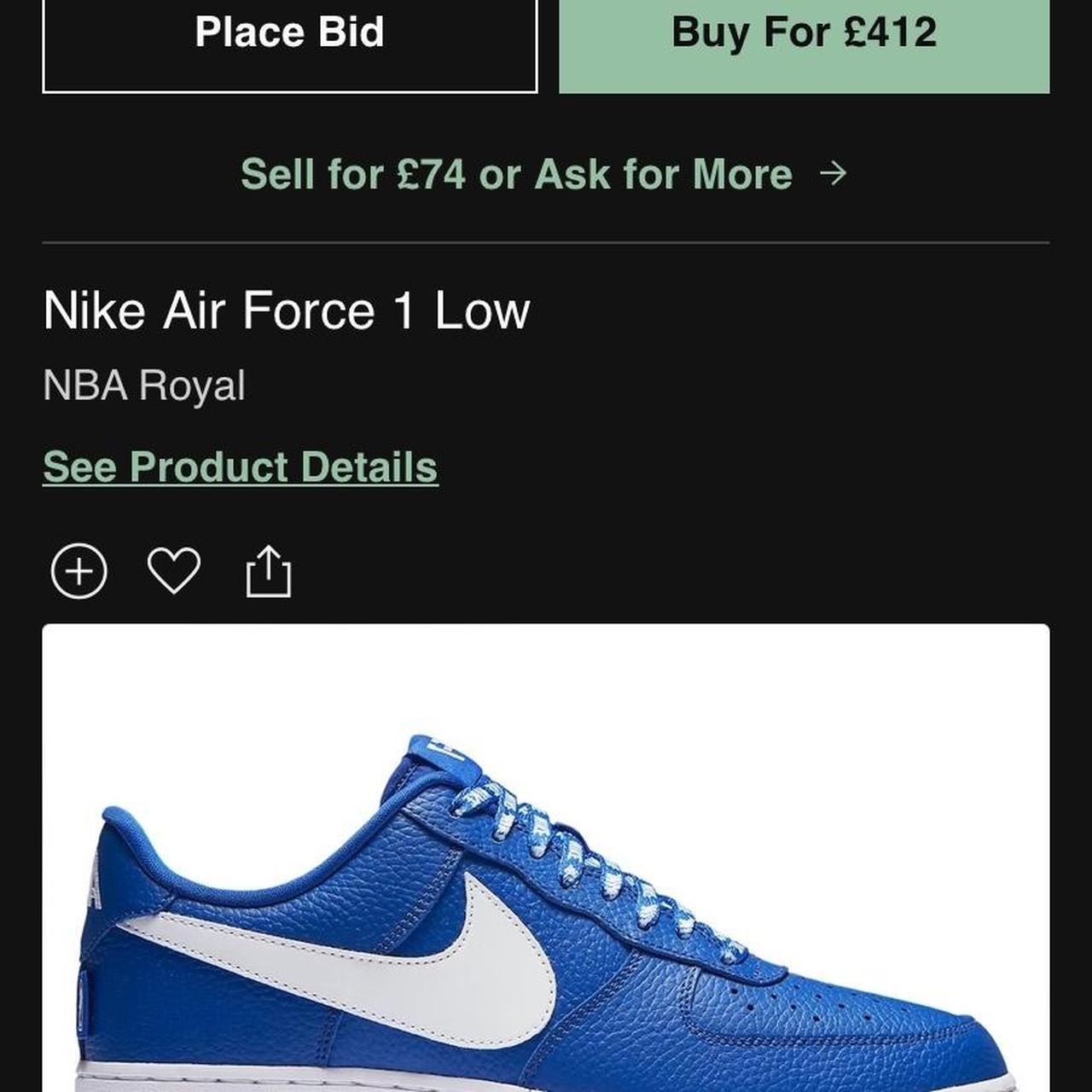 Air force 1 low nba royal best sale