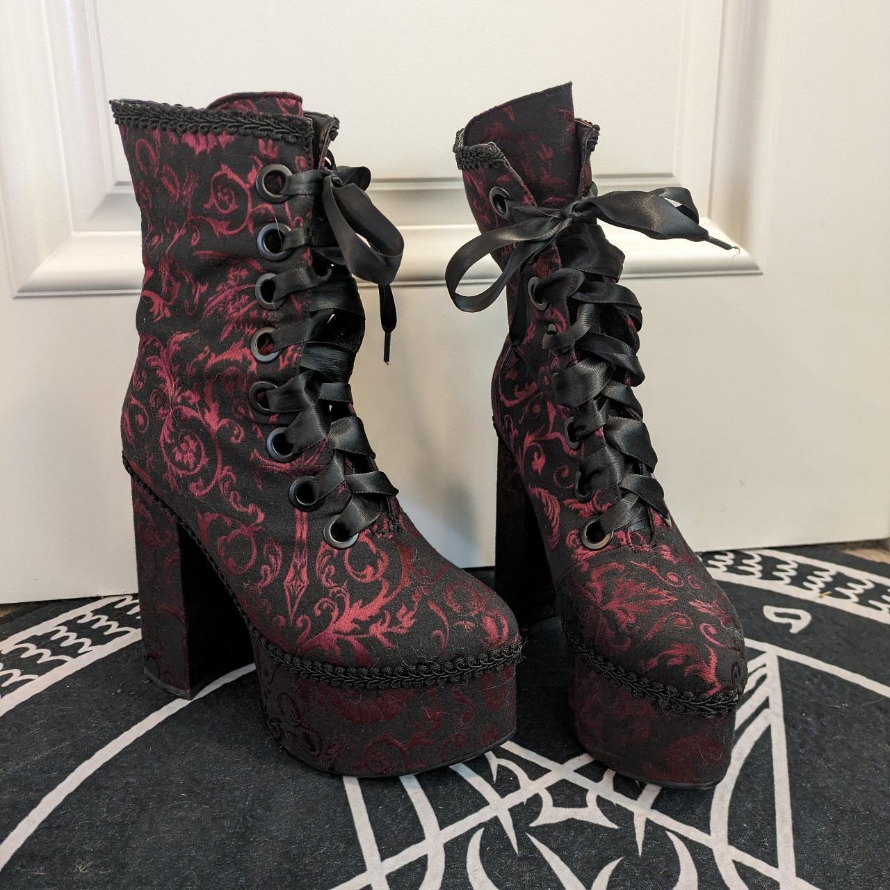 🖤 Free USA Shipping 🖤 Dollskill widow red brocade... Depop