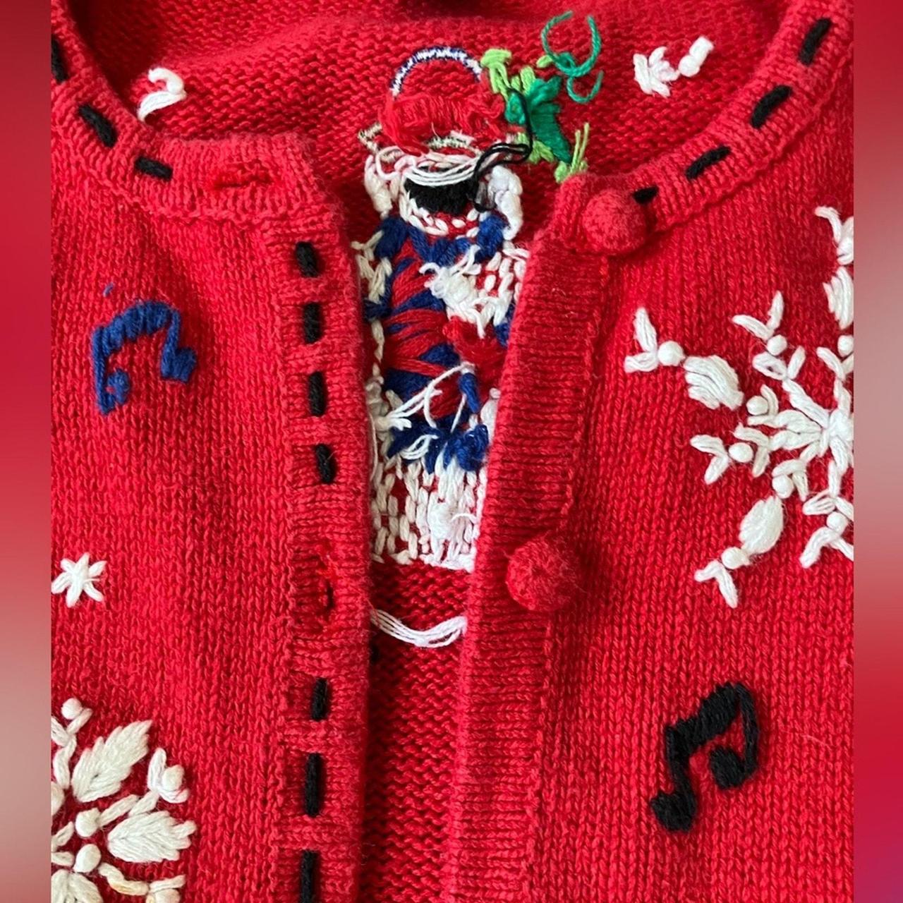 Source Unknown Women's Sweater - Red/White - L – … - image 4