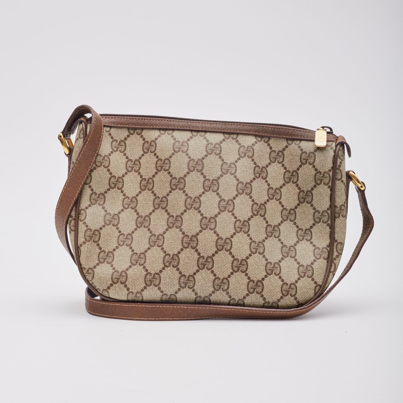 【だいぶオススメ】GUCCI Vintage GGPlus Gucci Vintage Gucci Plus Beige GG Plus Coated Canvas XL