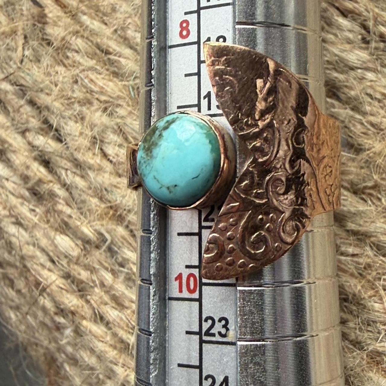 Women's Ring - Multi/Silver – Copper bypass ring … - image 6